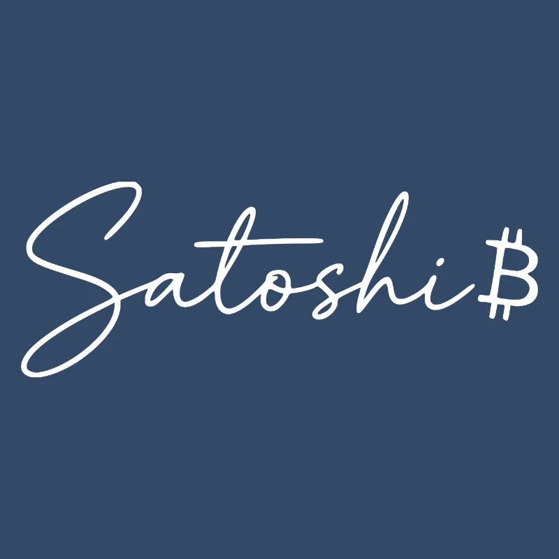 Satoshi Lettering Bitcoin Symbol Script Crypto