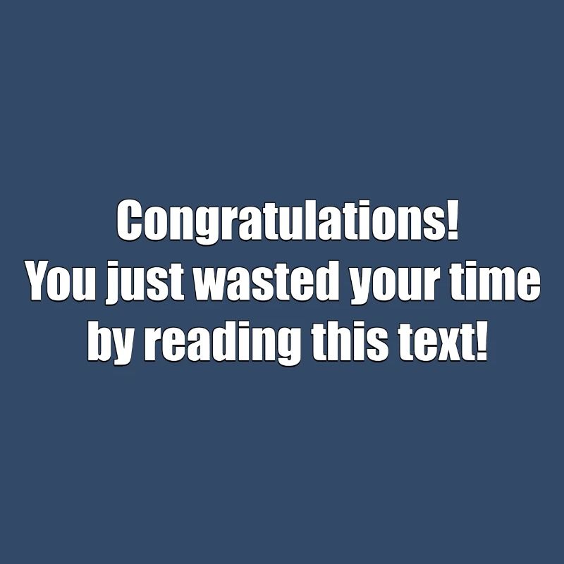 Useless text