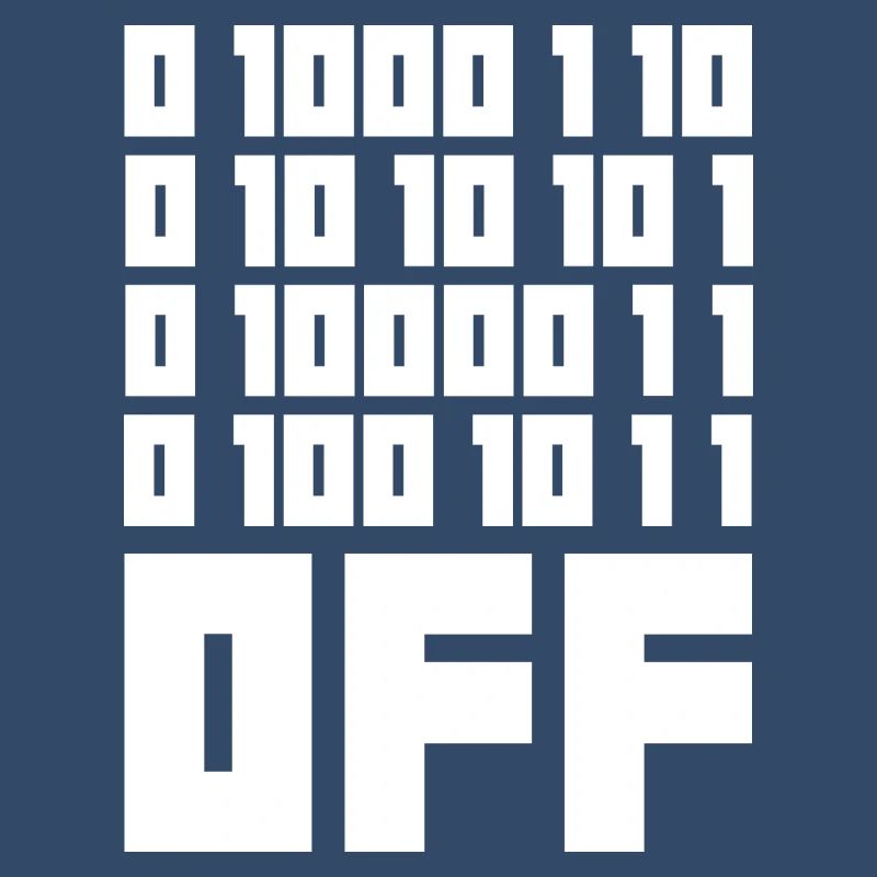 Binary Code F**k OFF – Humour Nerd & Geek Code