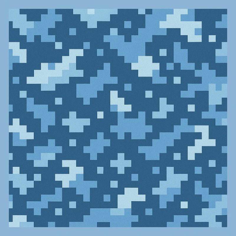 Blue pixel pattern