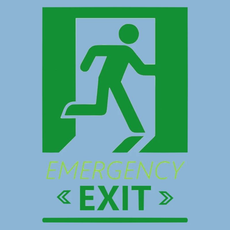 Emergency Exit Basic Green