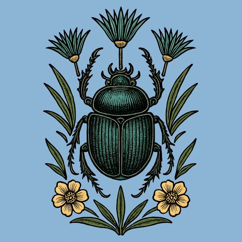 Insecte dans la structure de la fleur