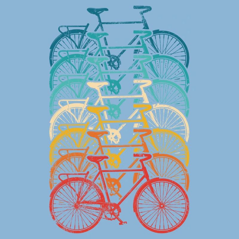 Rainbow Bike Stack Gradient