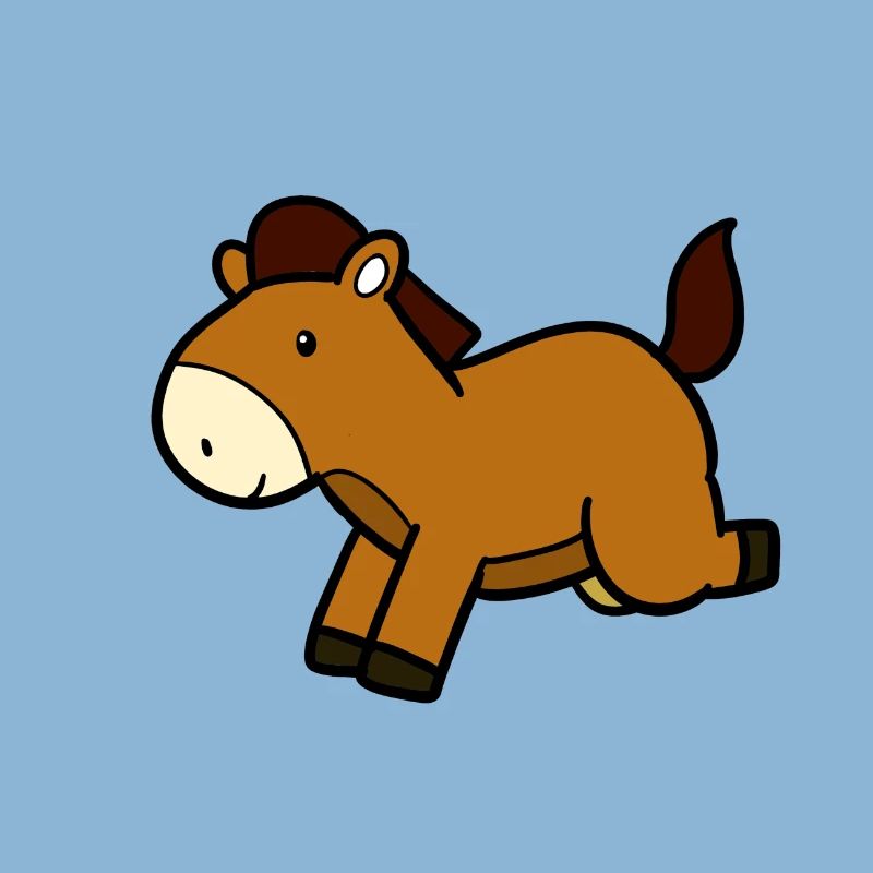 Springendes Pferd