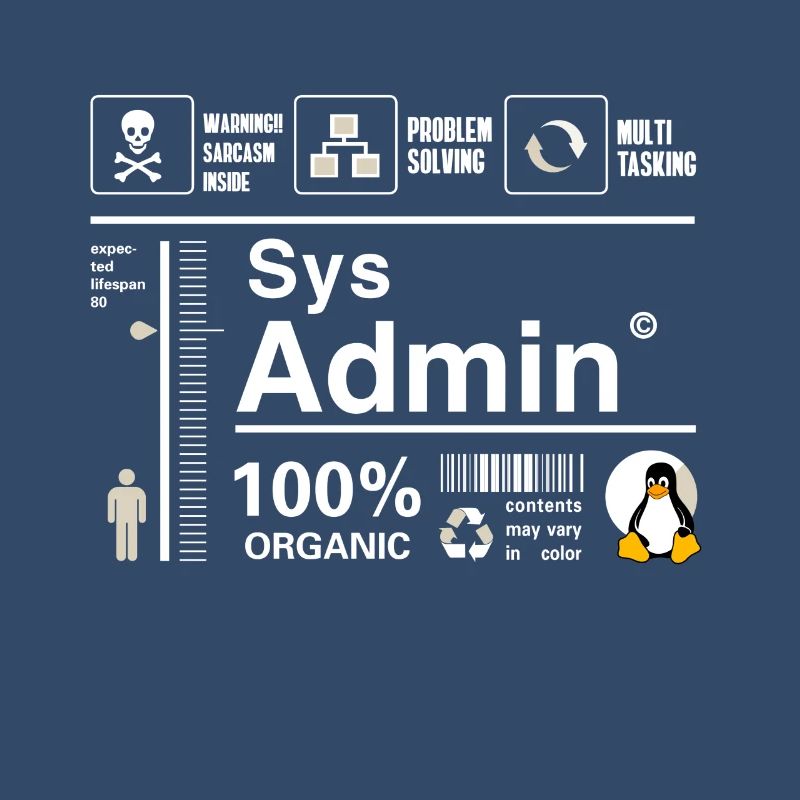 Sys Admin Pinguin Computer Nerd pc Platine cpu inh