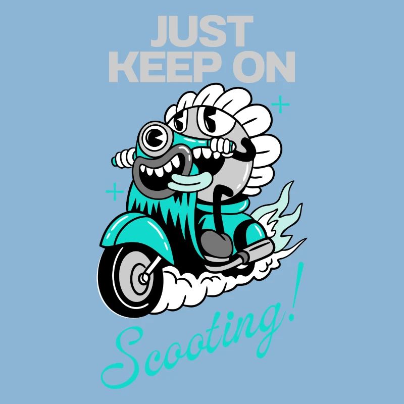Just Keep On Scooting – Comic Scooter Fun