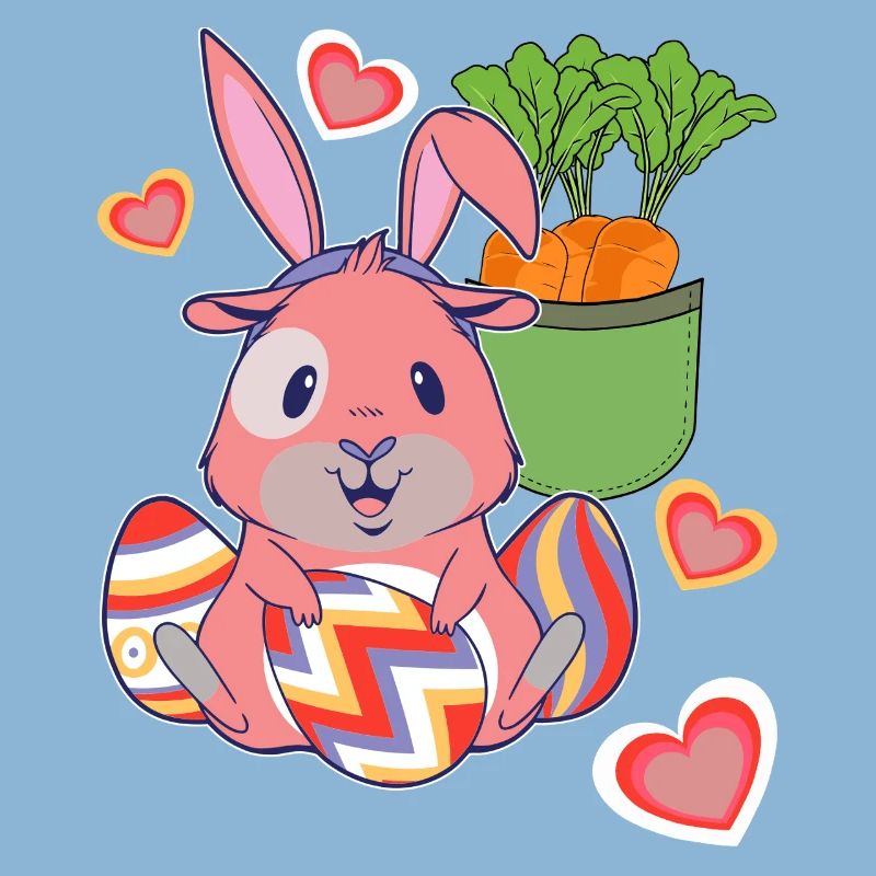 Easter Easter Bunny Easter Eggs Retro Kids Eggs Bunny