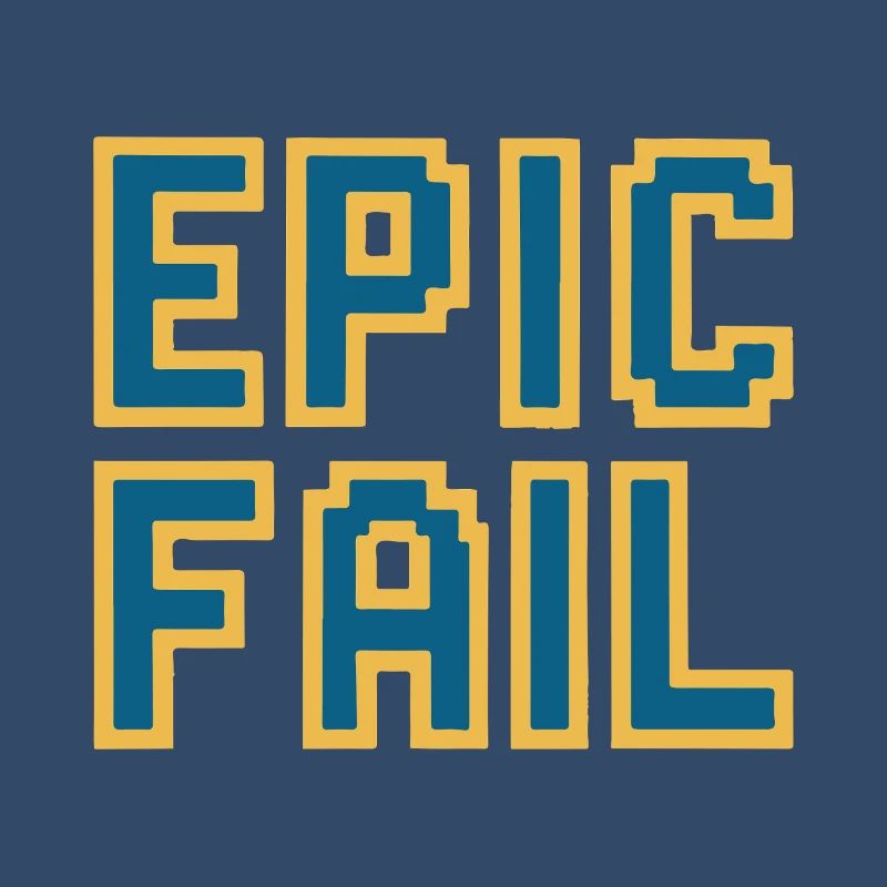 Échec épique - mème de jeu rétro 8 bits