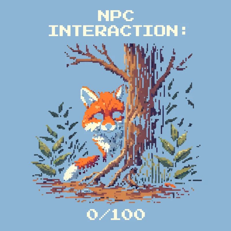 NPC Interaction: 0/100 | Introversion humor