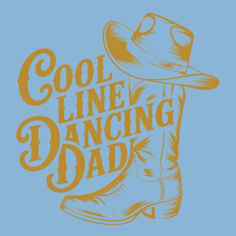 Line dance dad cool dancing dad