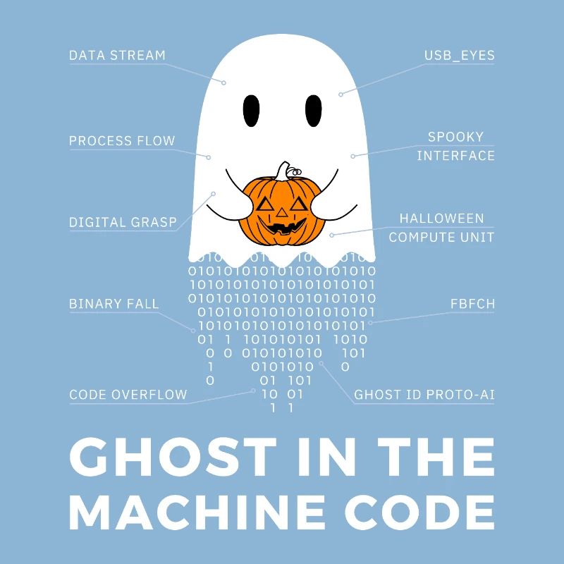 Funny Coder, Programmer Halloween T-Shirt