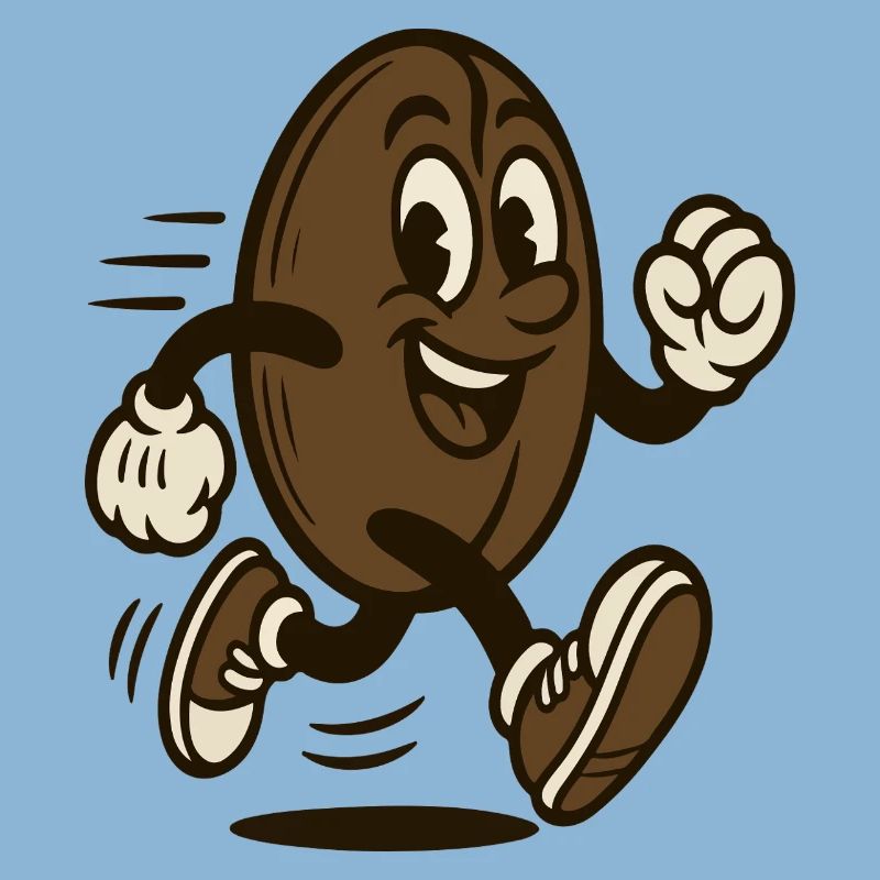 Cheerful Bean in Motion