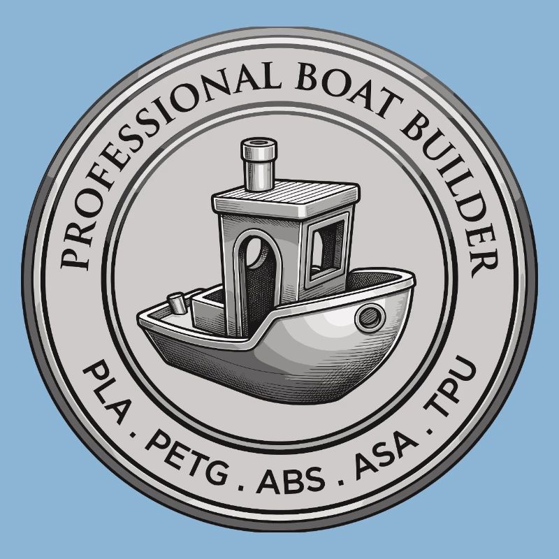 Constructeur professionnel de bateaux – Emblème d’impression 3D