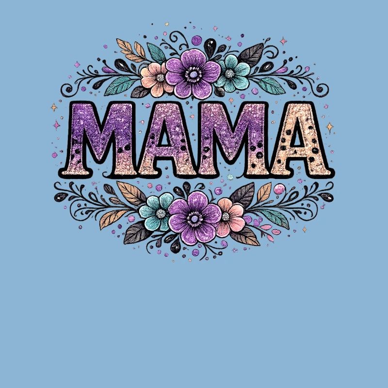 Mama-Geschenk: Retro-Mama-Visualisierung