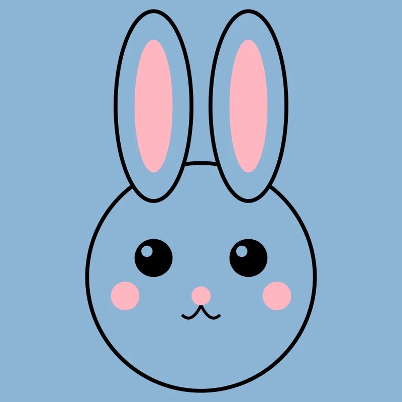 Conception de lapin abstrait coloré