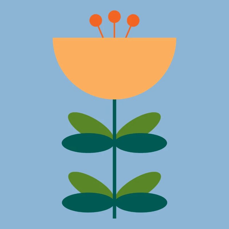 Conception d’illustration de fleur abstraite