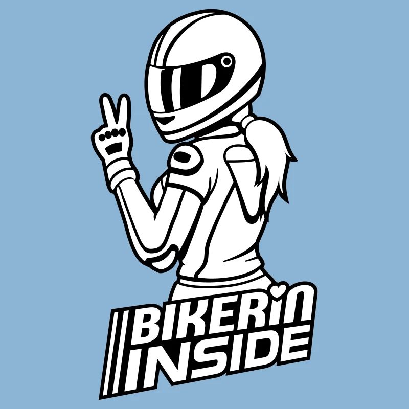 Biker inside (colors can be changed)