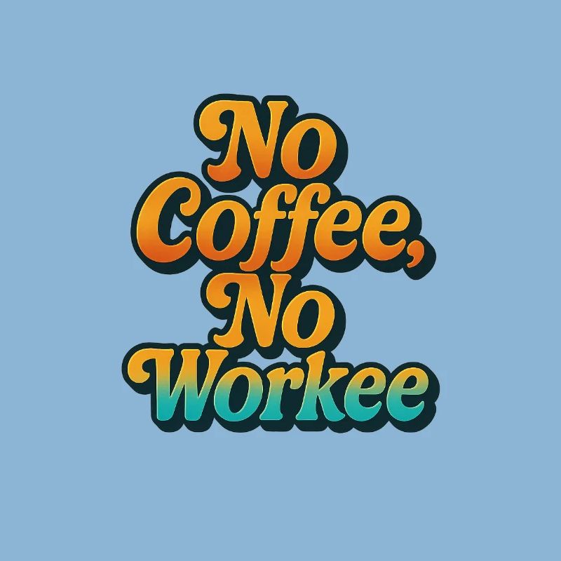 Conception audacieuse de citation de motivation de café