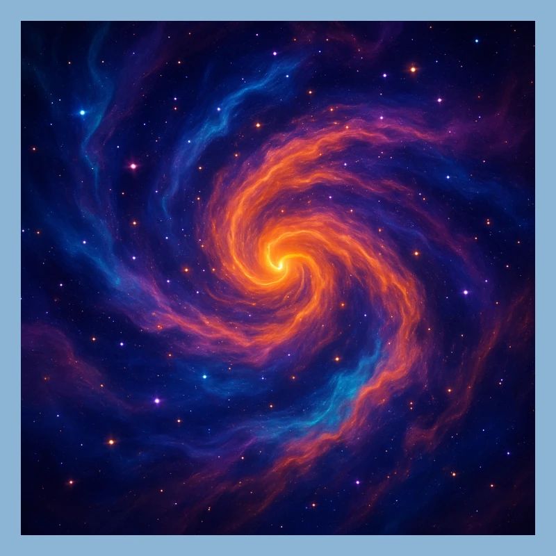 Vortex galactique dans l’espace