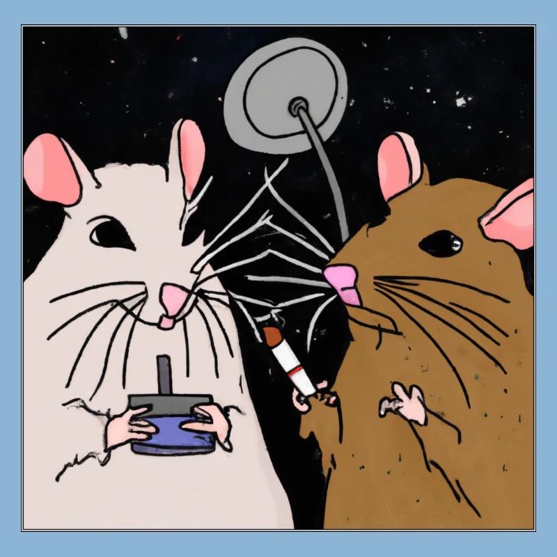 Fumer des rats dans l’espace.