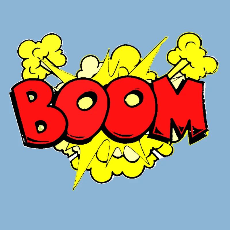 Dynamic Bomb Explosion Illustration
