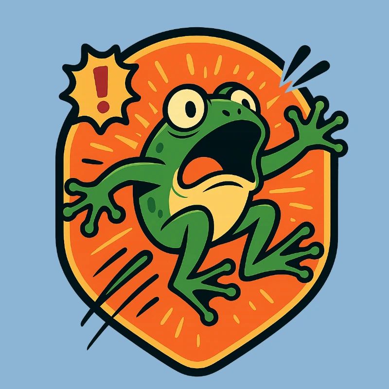 Panic Frog badge