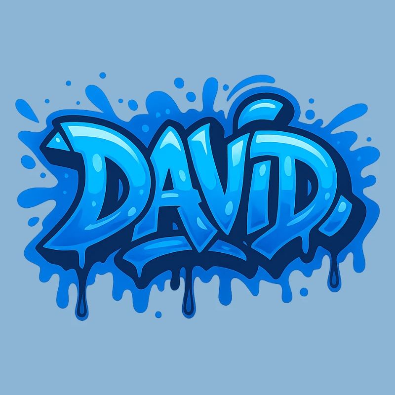 Graffiti DAVID Name Gift Ideal Printable