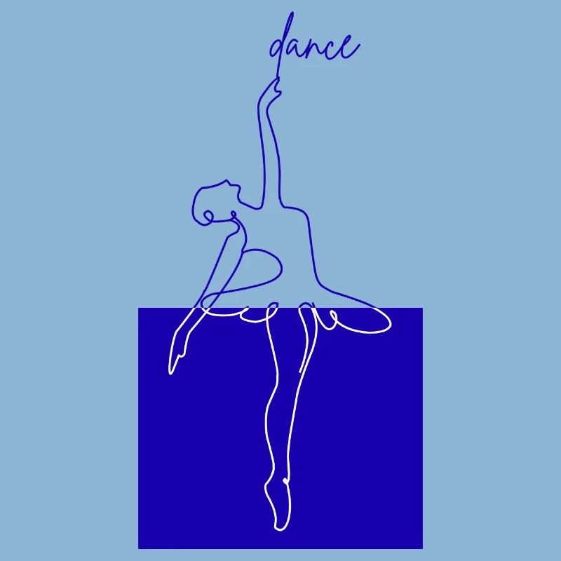 Blue Line Ballet Danse de forme minimale