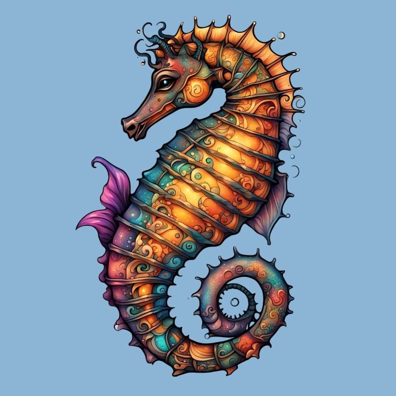 Ornamentseepferdchen Farbmeer