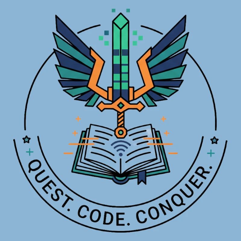 Quest. Code. Conquer Emblem