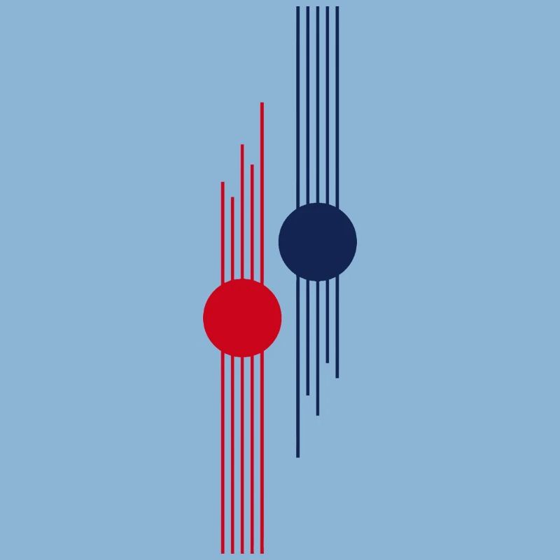 Red-Blue Geometric Pulse
