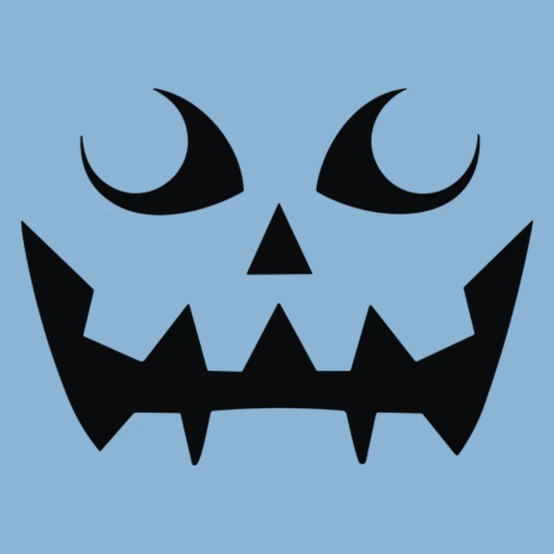 Grim Pumpkin Face Pattern