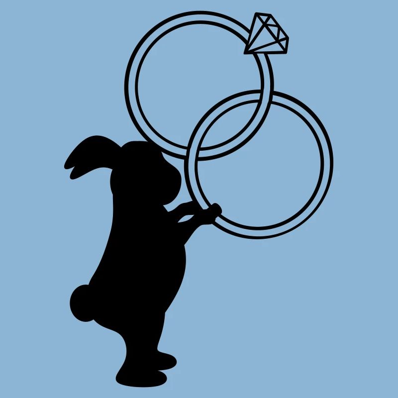 Bagues de mariage Lapin de mariage