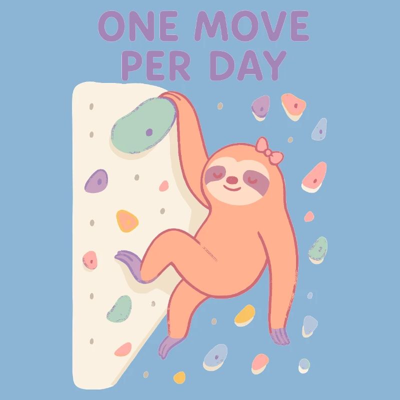Sloth Bouldering: One Move Per Day Design