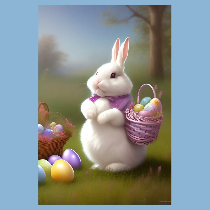 Easter Bunny with Easter Eggs
