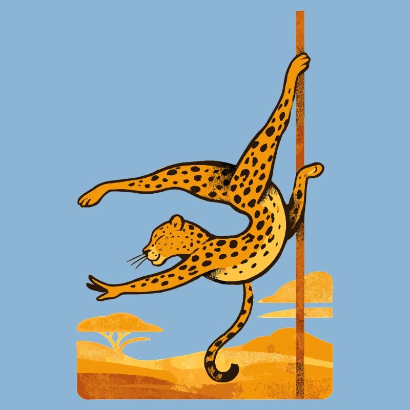Pole dance Léopard Pole Dancer Cadeau