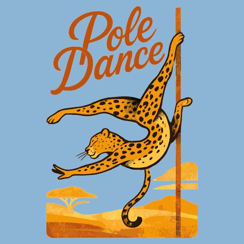 Pole dance Léopard Pole Dancer Cadeau