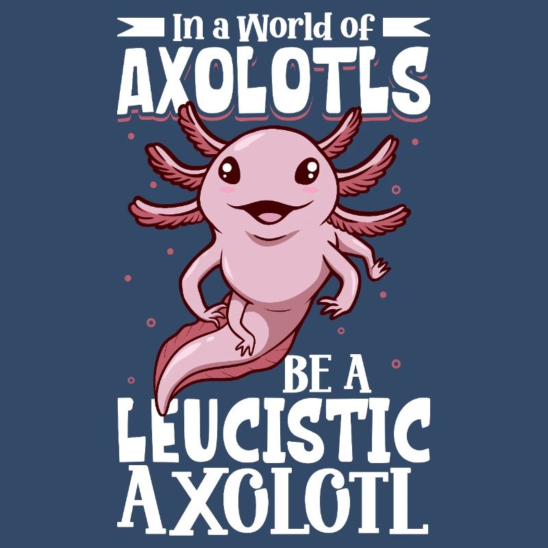 Sei ein Leucistic Axolotl