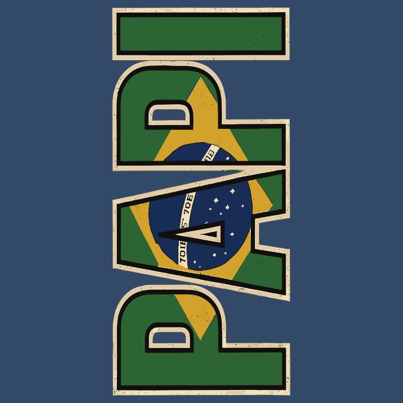 PAPI Brasil – Style rétro avec drapeaux