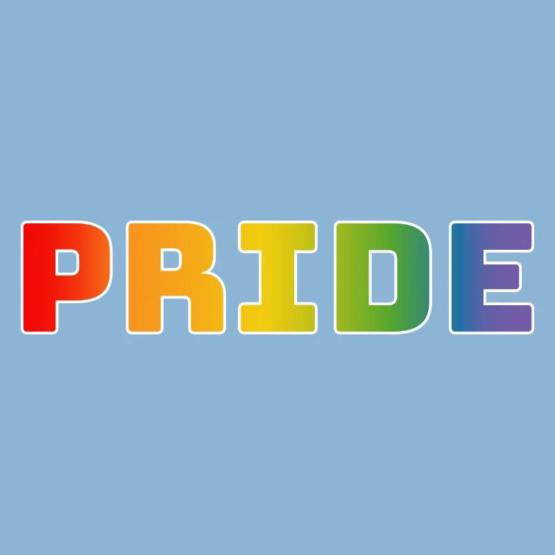 Regenbogen pride weiss
