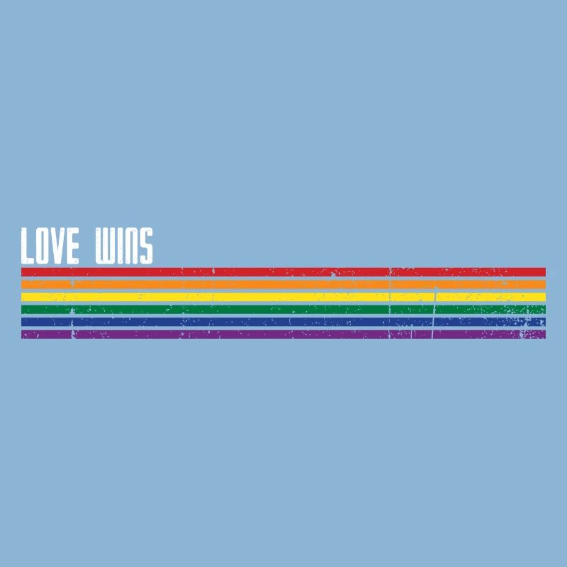 Rainbow Stripes Pride Overlay