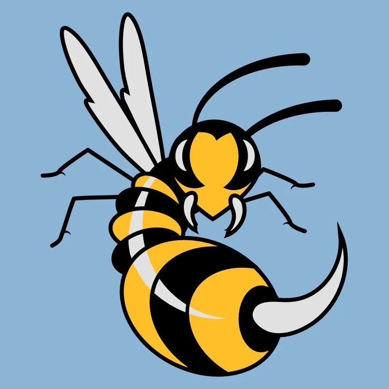 Wasp with giant sting