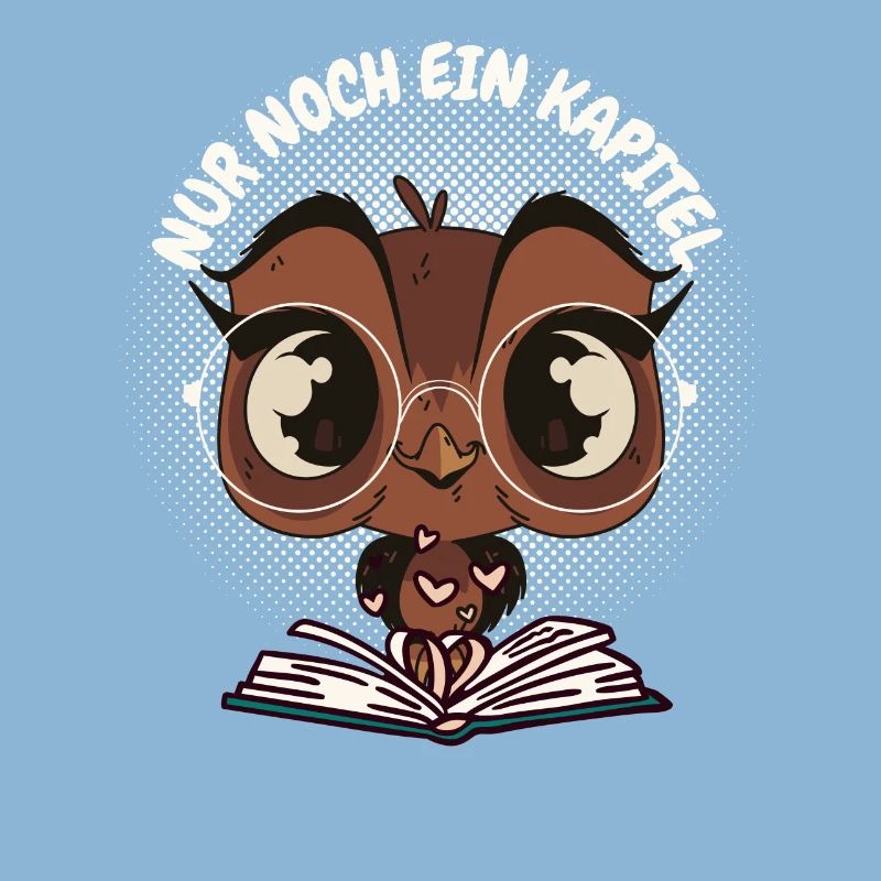 Süße Eule Buch "Nur noch ein Kapitel"