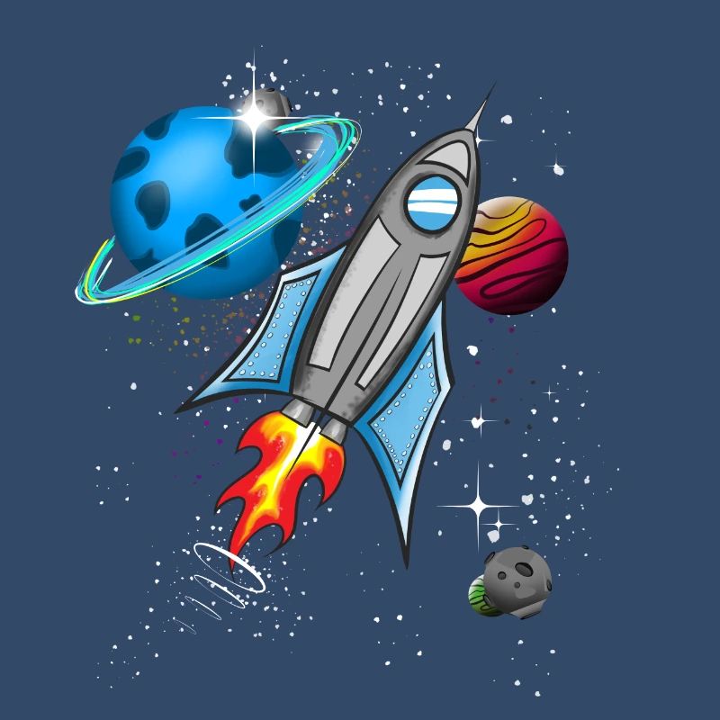 Fusée dans l’espace