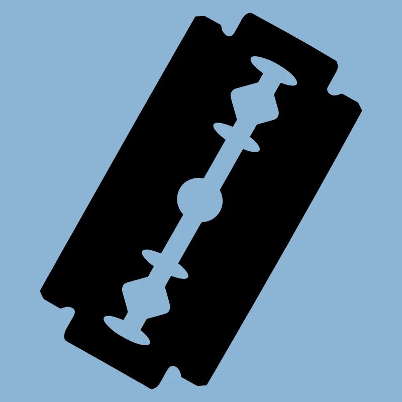 Logo-Rasierklinge.