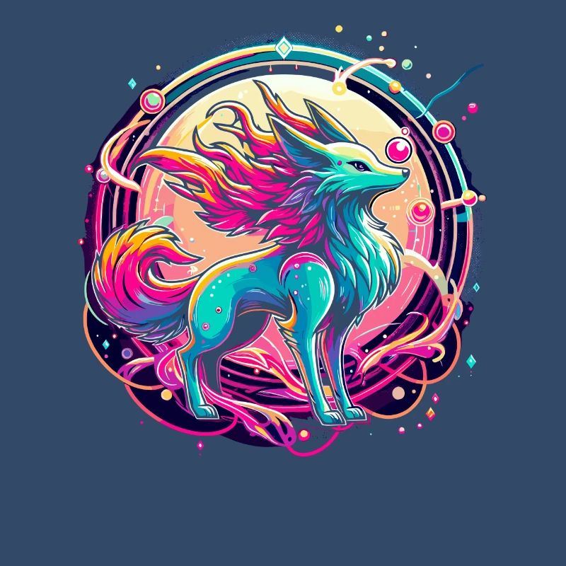 Psychedelic Fox Art