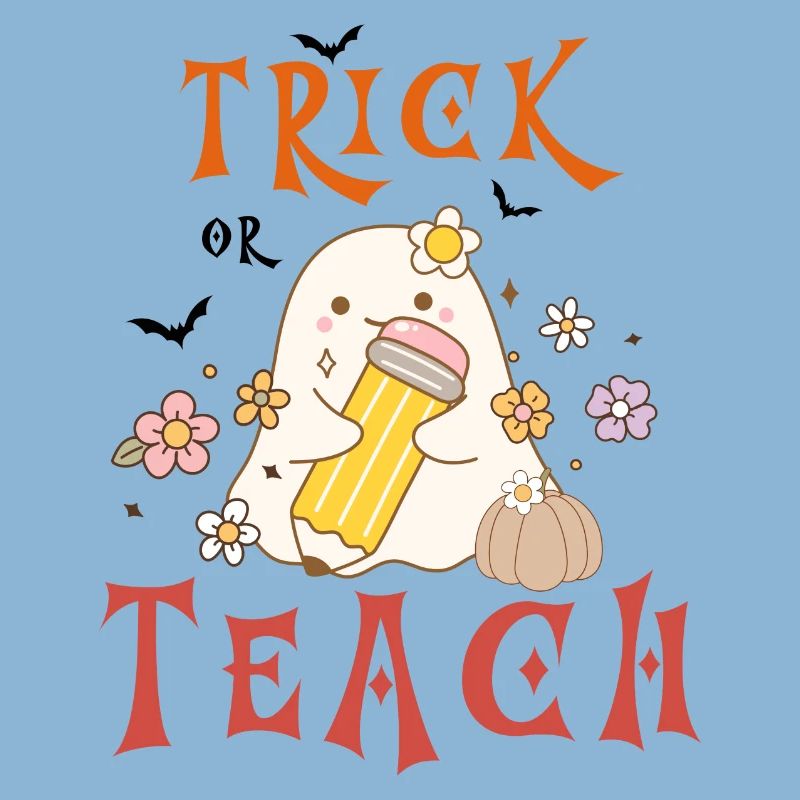 Halloween-Lehrer austricksen oder unterrichten