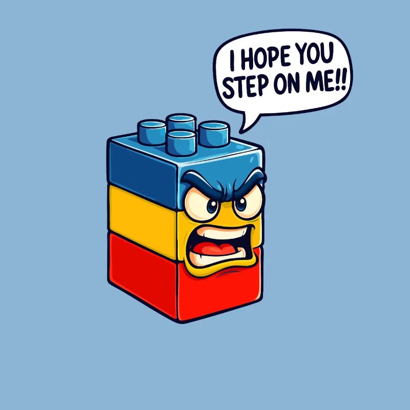 Ich hoffe, du trittst auf mich Brick Builder Block Building