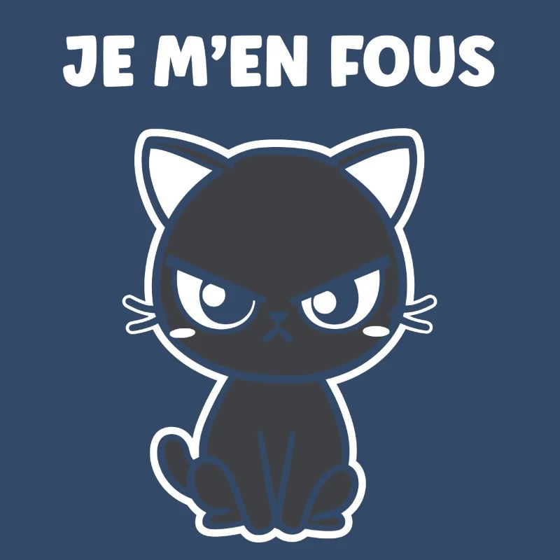 Grumpy black cat