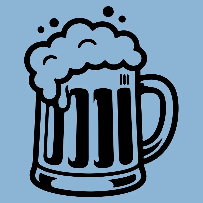 Bierkrug Comic Bier